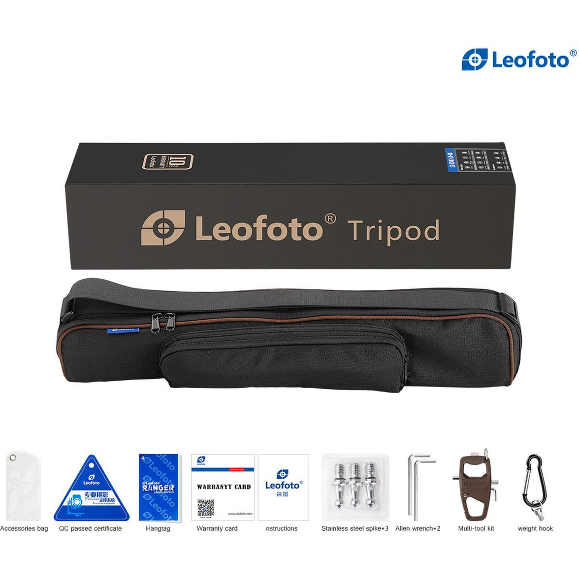 Leofoto LS-284CEX+BV-10 CNC Tripod w/ Leveling Base