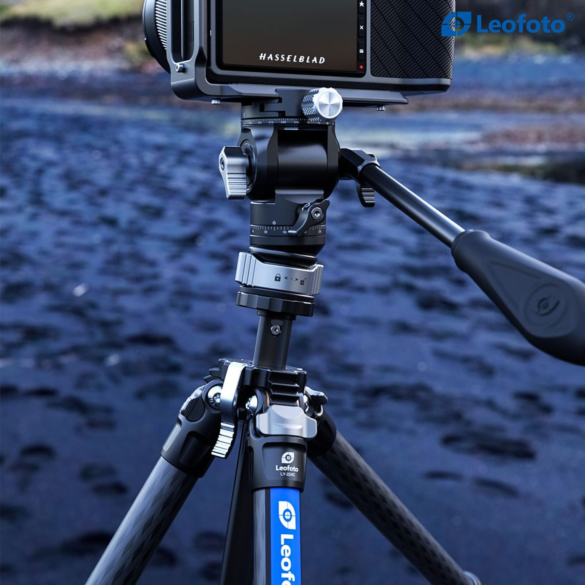 Leofoto LY-224C+BV-0R+LB-38 (Black) CNC Tripod