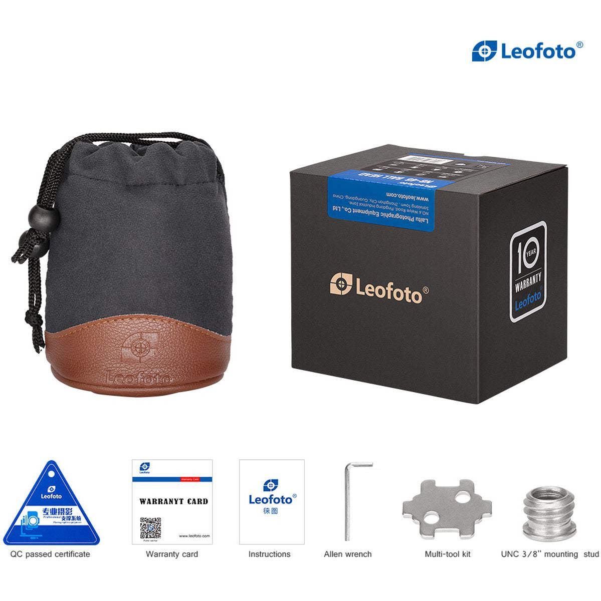 Leofoto LH-40R+NP-60 40mm Low Profile Ball Head