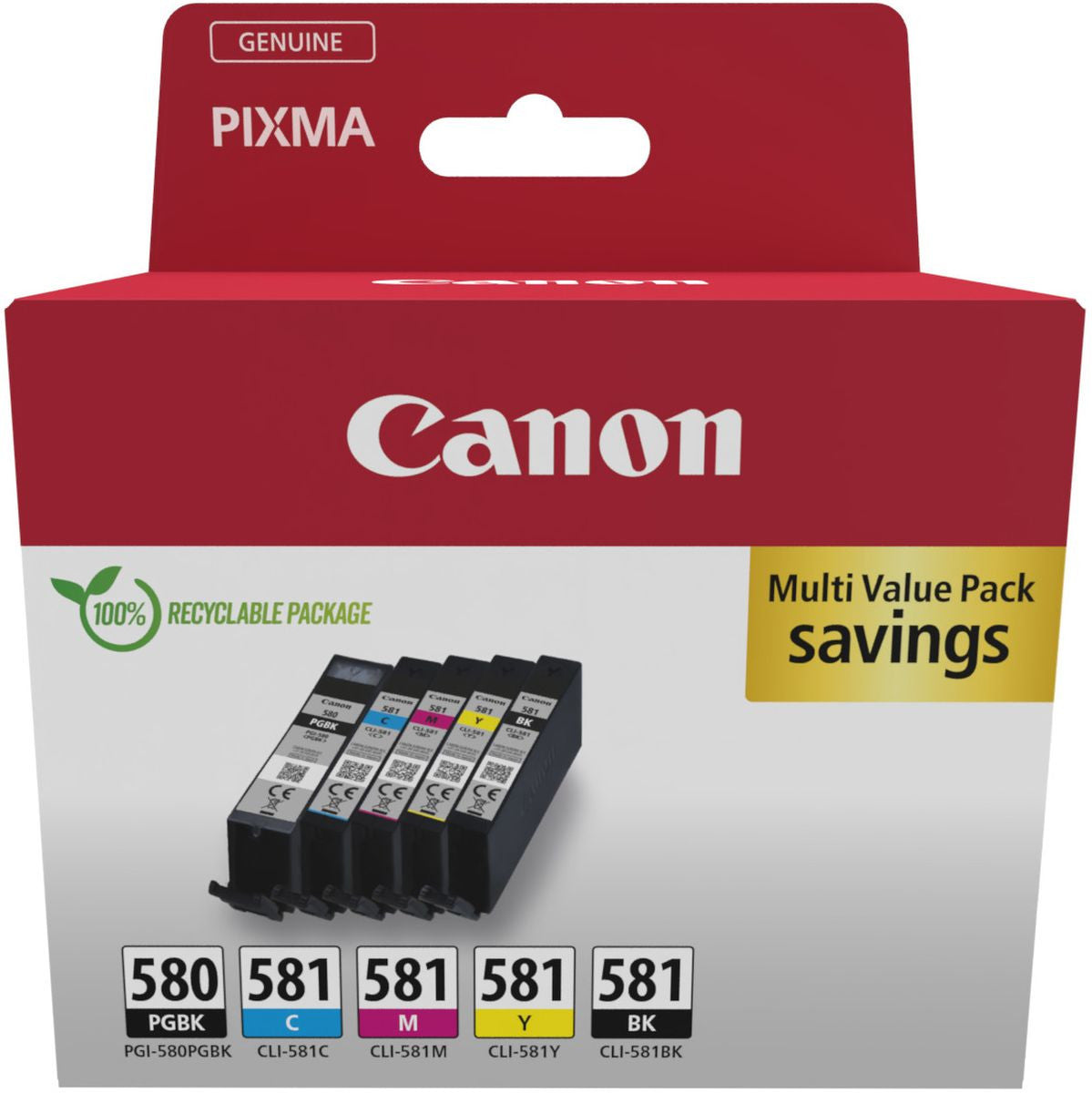 Canon PGI-580/CLI-581 PGBK/C/M/Y/BK Multi Sec