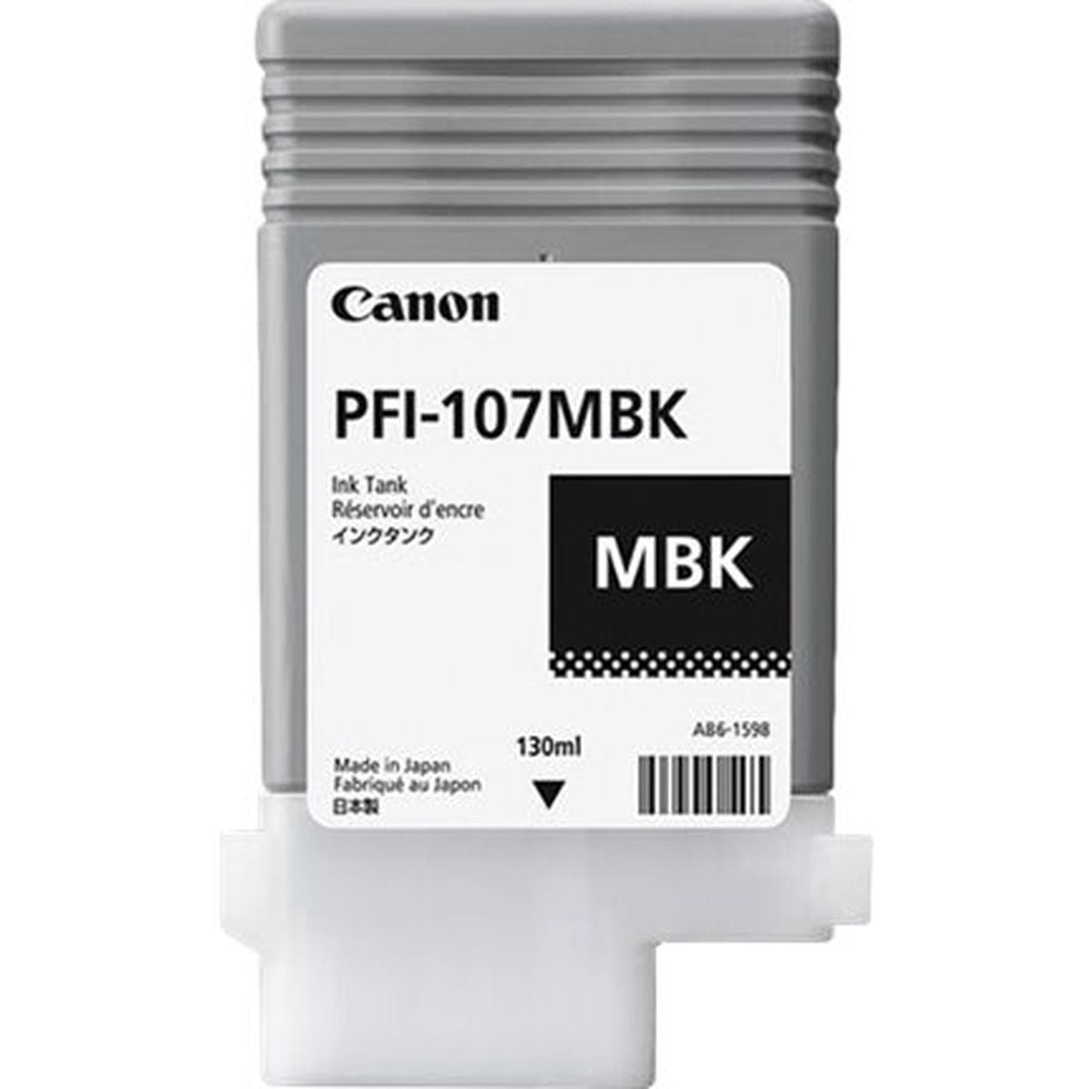 Canon PFI-107MBK Ink Cartridge Matt Black Standard Capacity 13