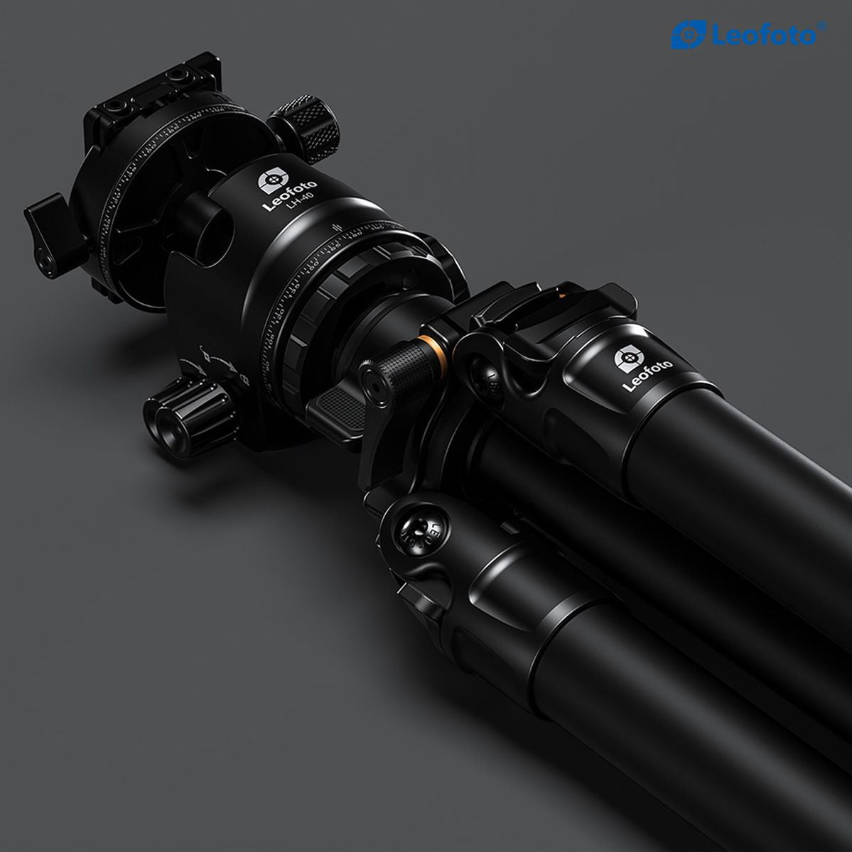 Leofoto LG-324C+LH-40R(Black) CNC Tripod