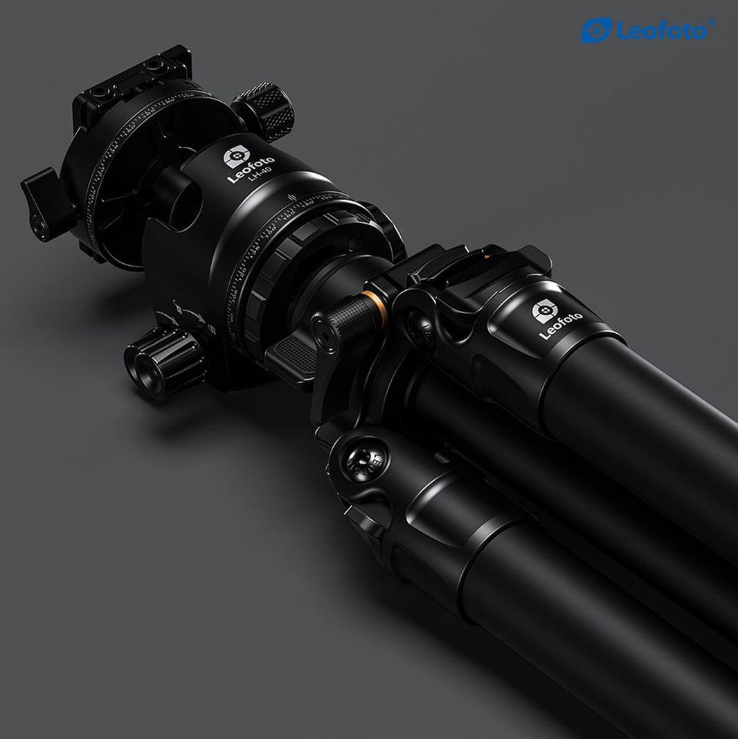 Leofoto LG-324C+LH-40R(Black) CNC Tripod