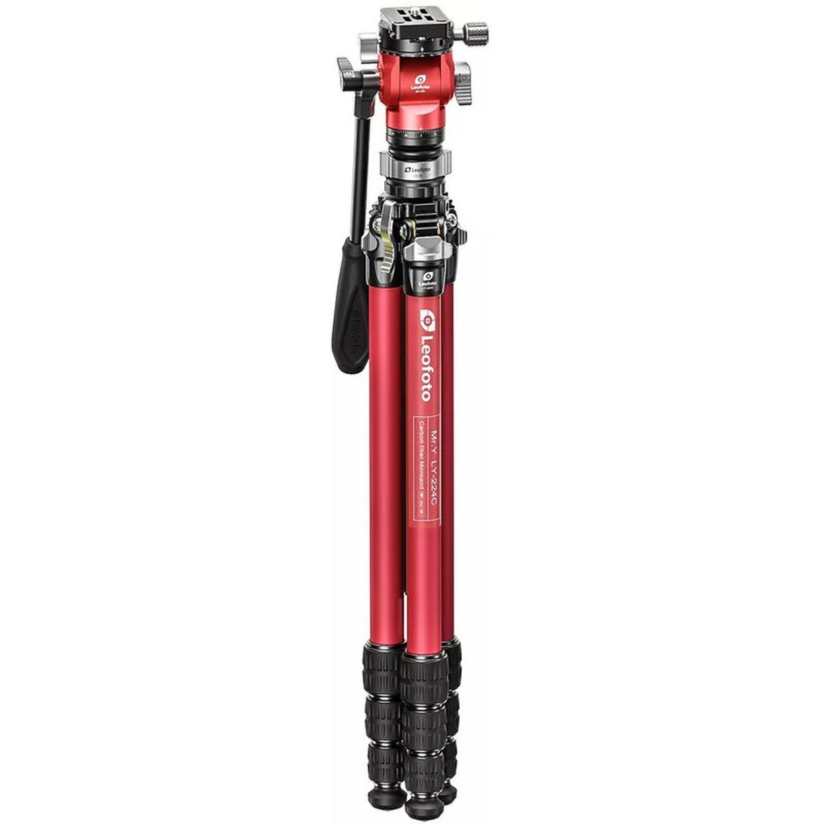 Leofoto LY-224C+BV-0R+LB-38 Red CNC Tripod