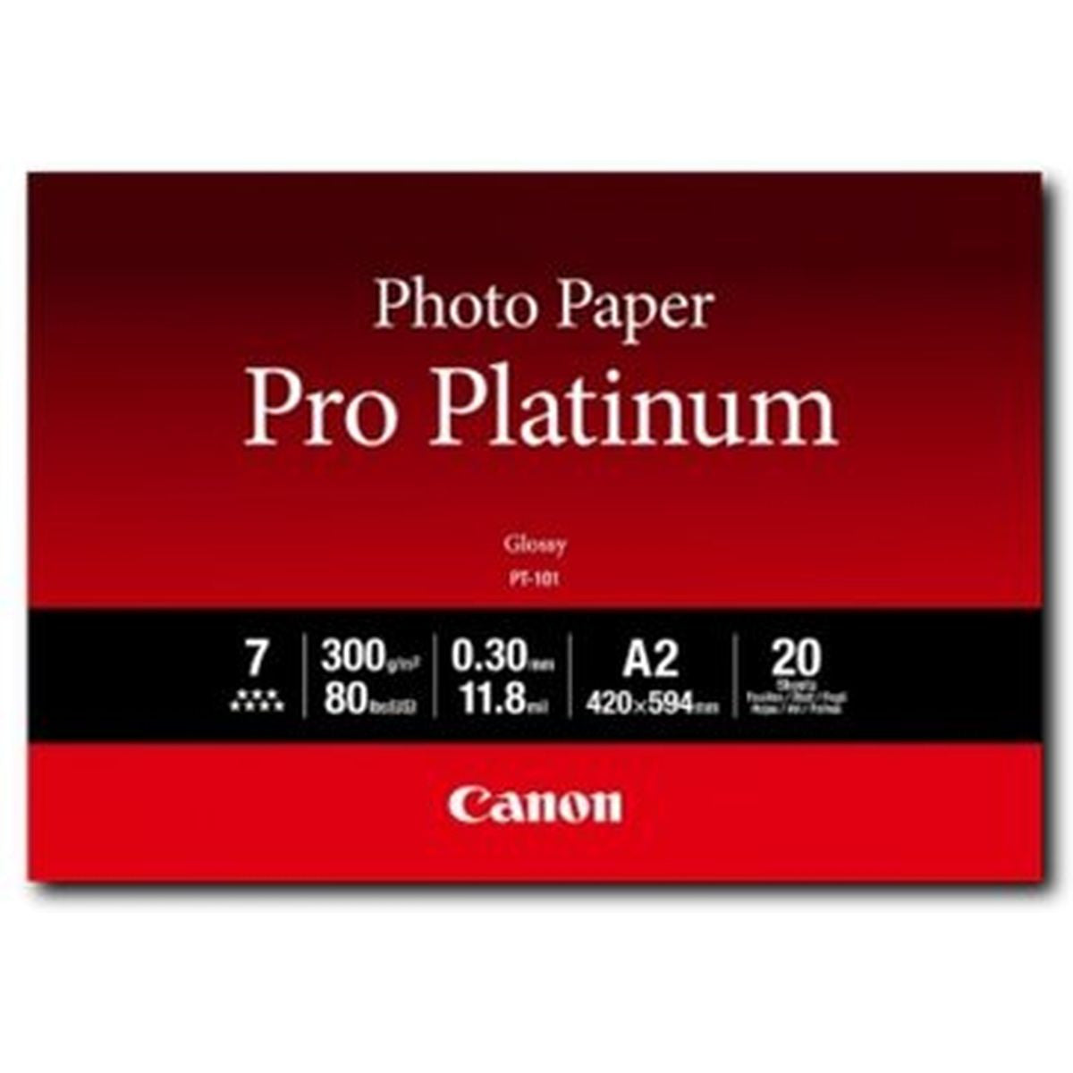 Canon PT-101 A2 Photo Paper Platinum 20 Sheets 2768B067