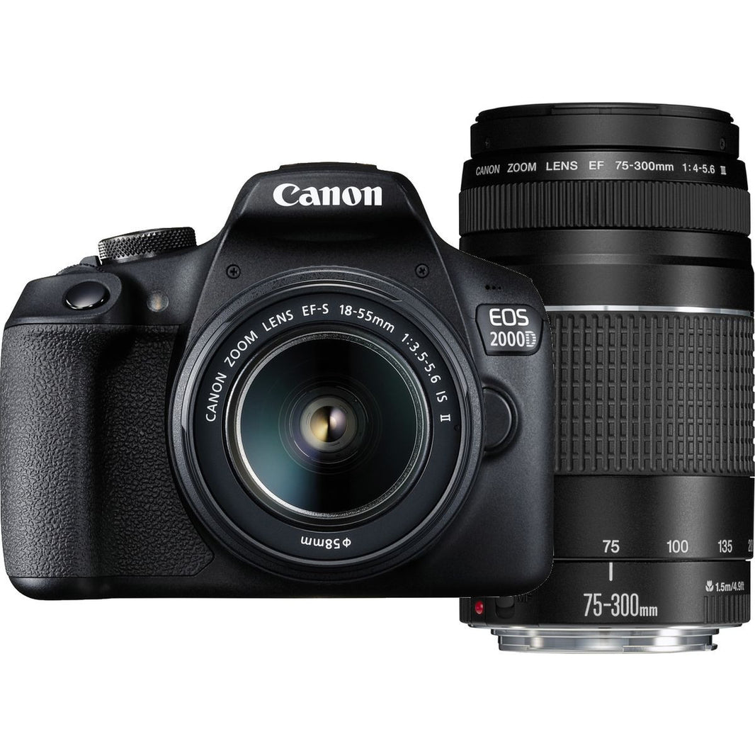 Canon EOS 2000D + 18-55 IS + 75-300 DC