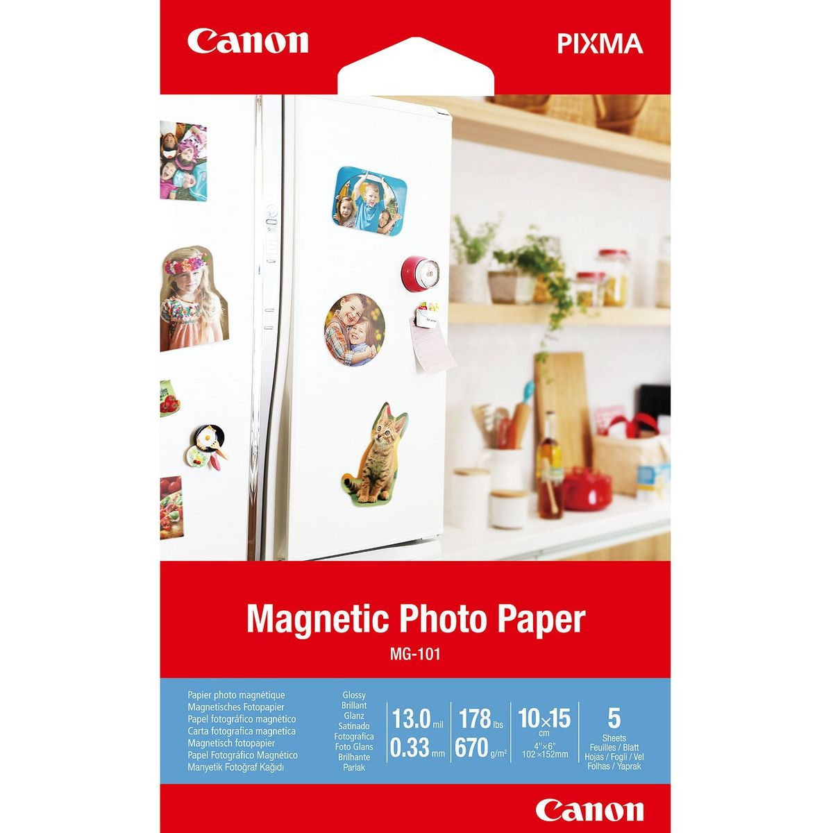 Canon Magnetic Photo Paper MG-101 4x6 5