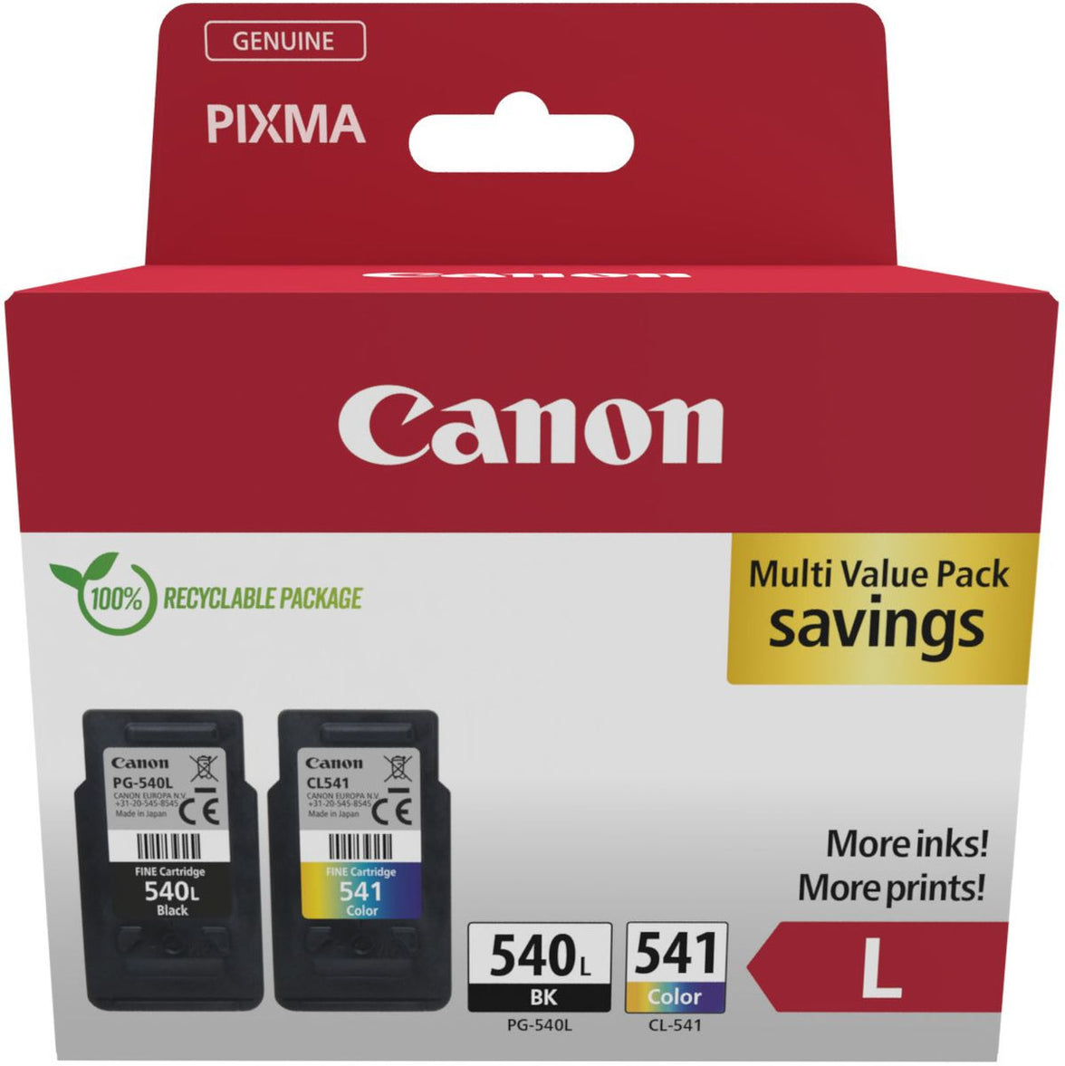 Canon PG540L/CL541XL PVP Sec