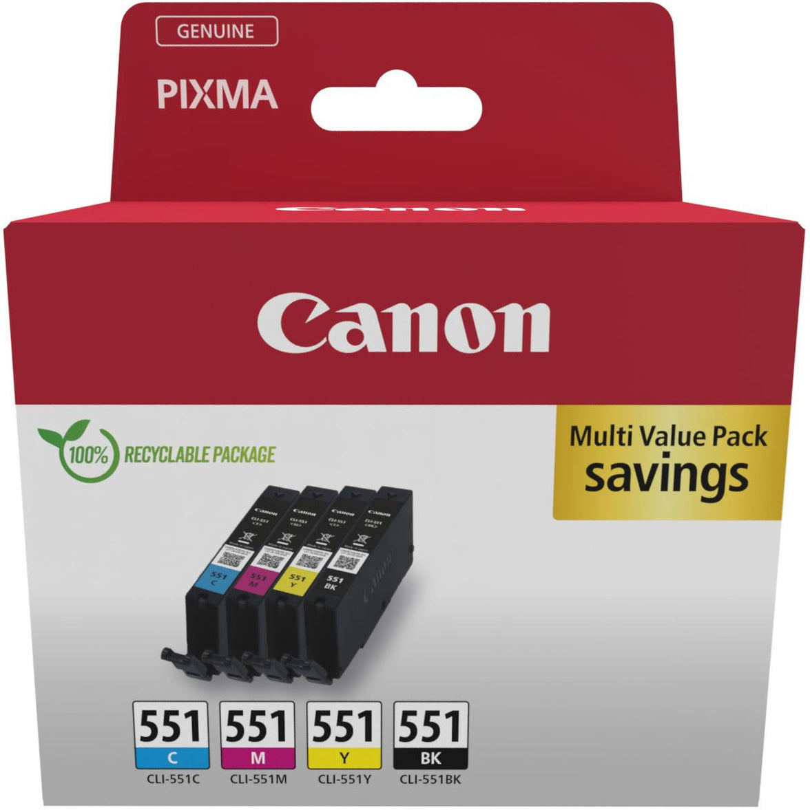 Canon CLI-551 C/M/Y/BK Multi Sec
