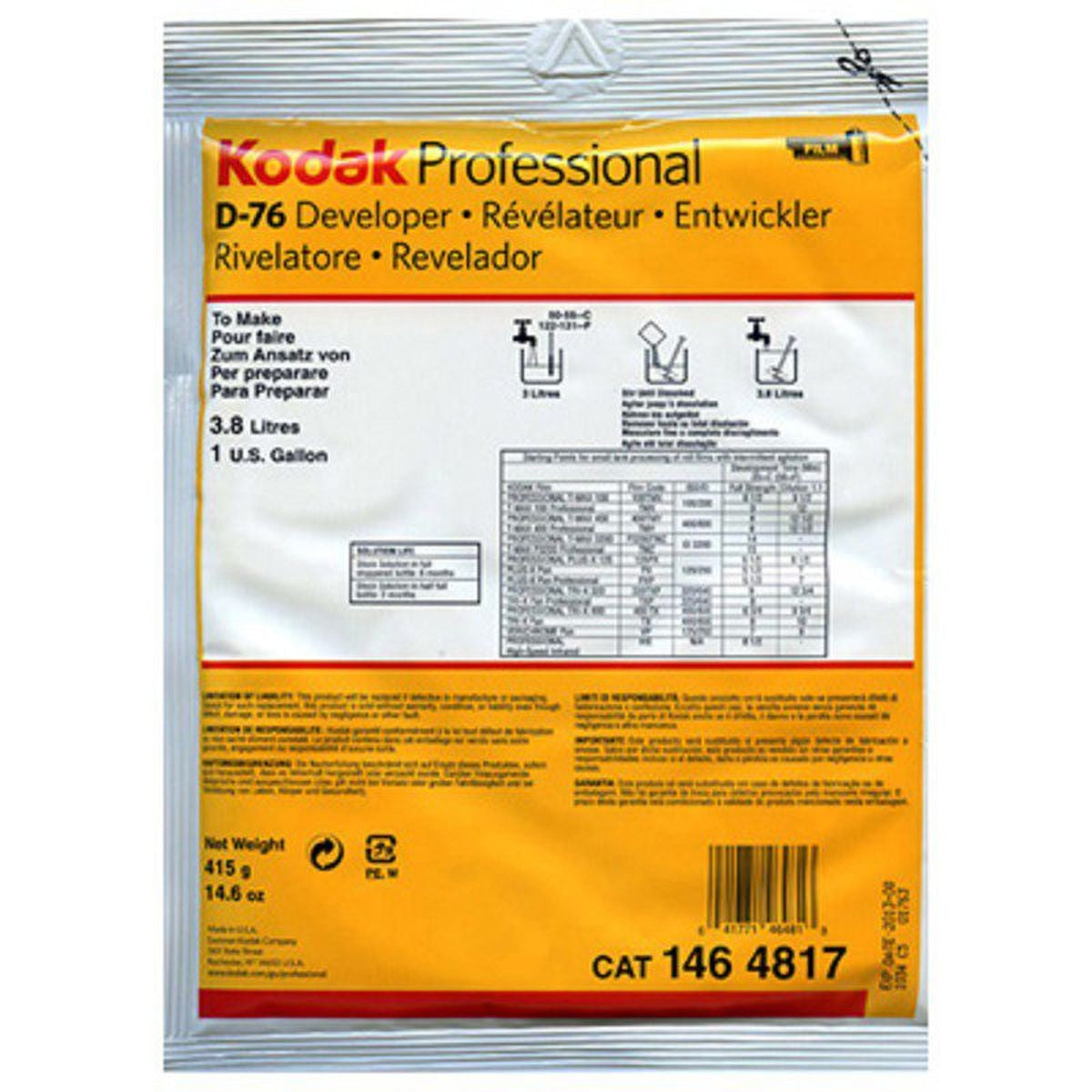 Kodak Ontwikkelaar 3.8l D76