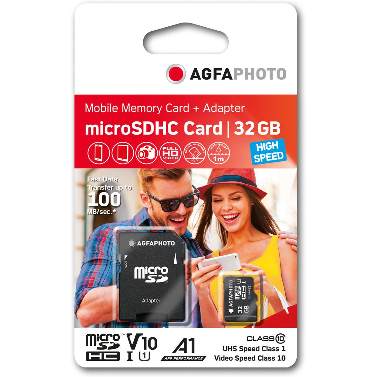 Agfa Photo Mobile MicroSDHC 32 GB High Speed UHS-I U1 V10 A1
