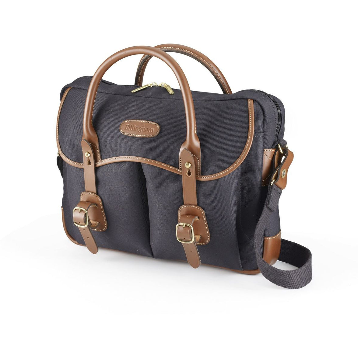 Billingham Thomas Brief Case - Black Fibrenyte/Tan