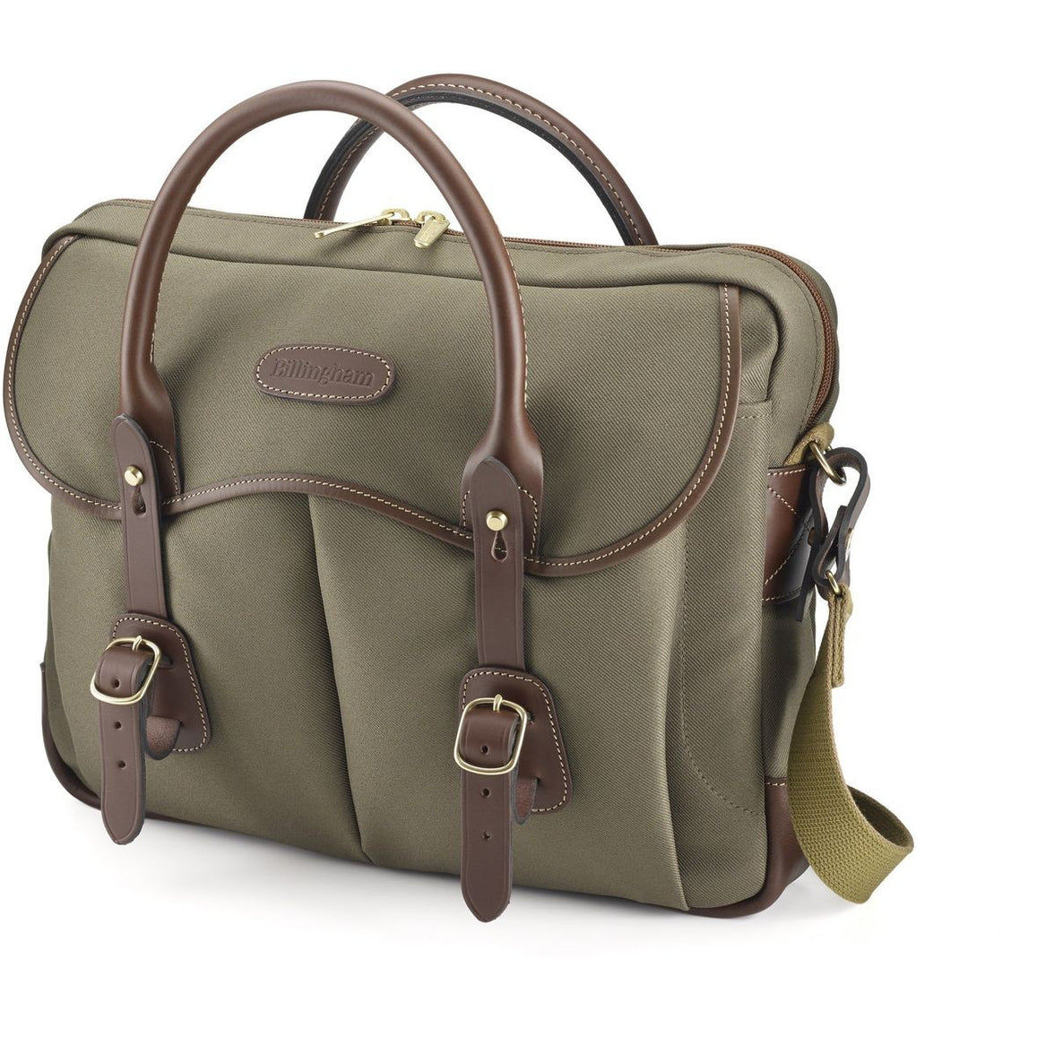 Billingham Thomas Brief Case - Sage Fibrenyte/Chocolate
