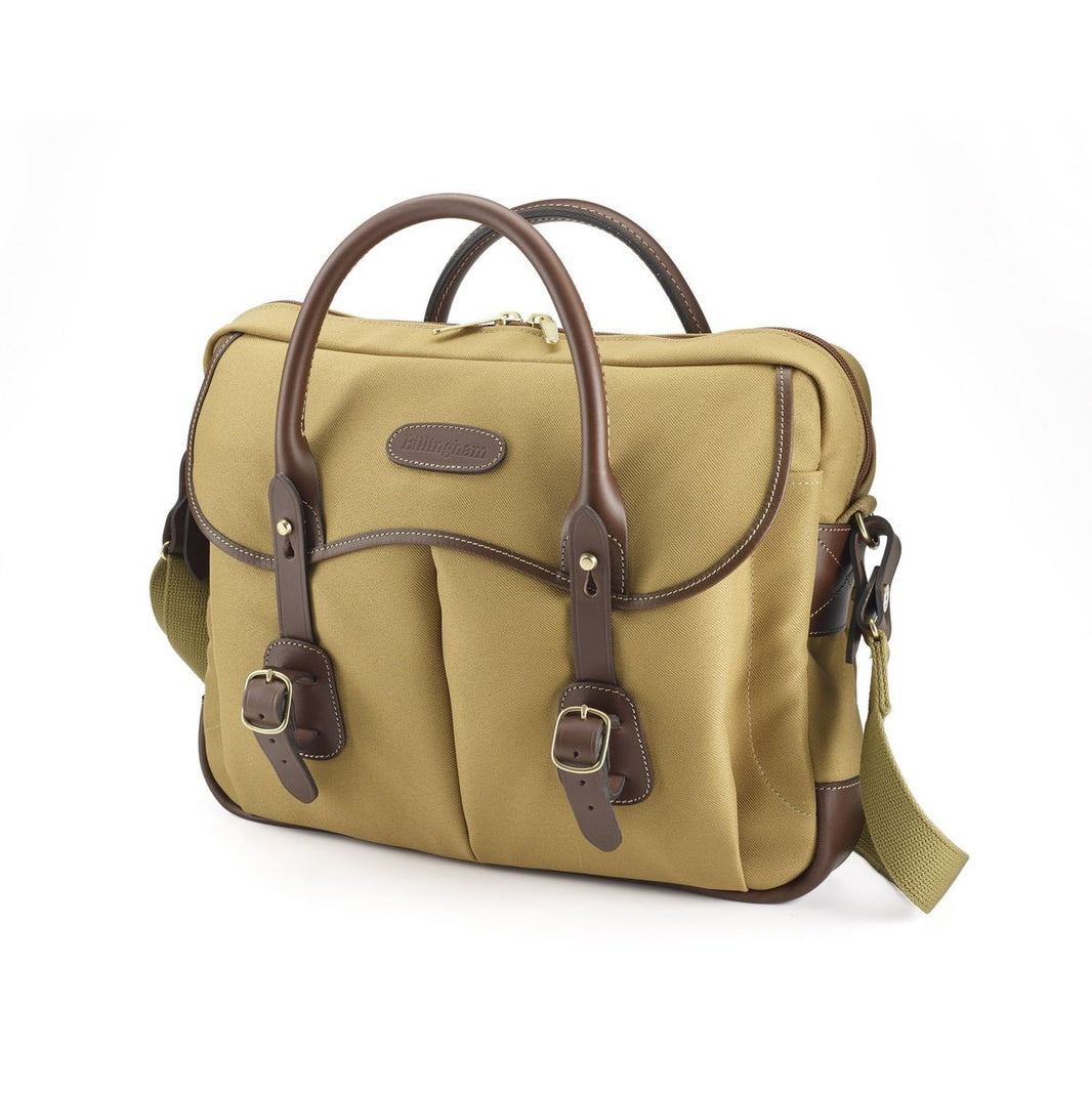 Billingham Thomas Brief Case - Khaki Fibrenyte/Chocolate