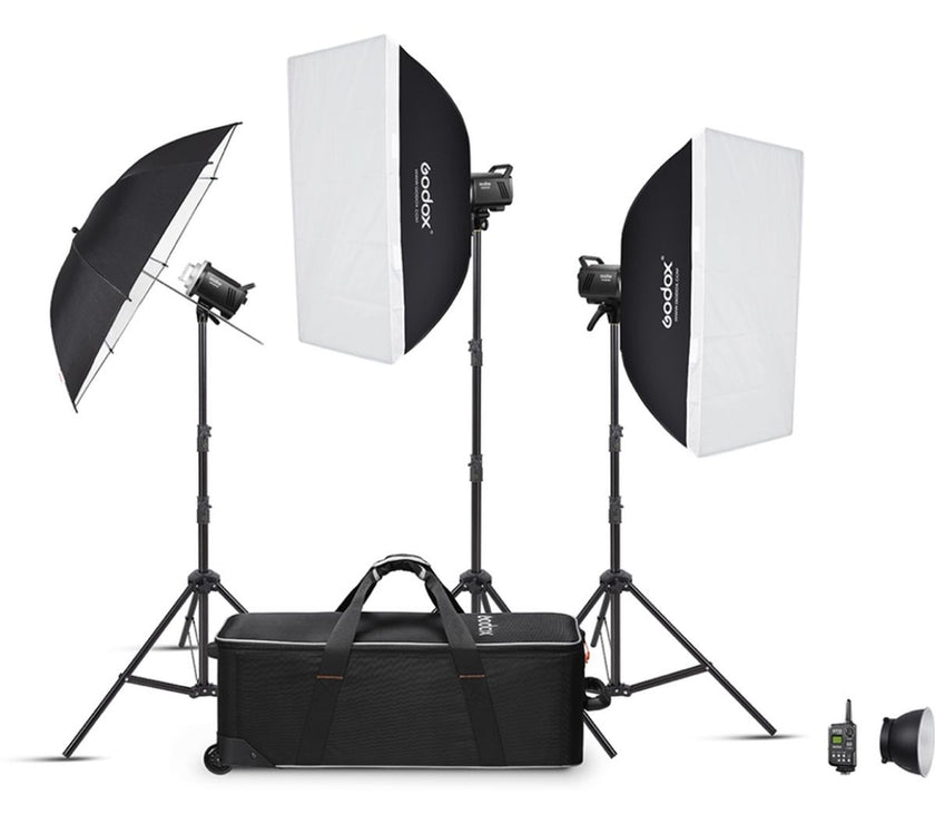 Godox MS300V-D Trio Studio Flash Kit