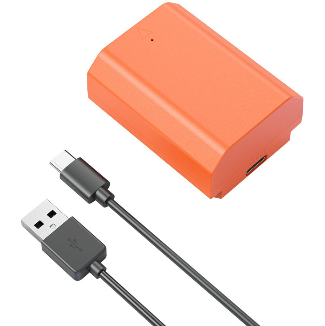 SmallRig 4969 NP FZ100 USB C Rechargeable Camera Battery (Orange)