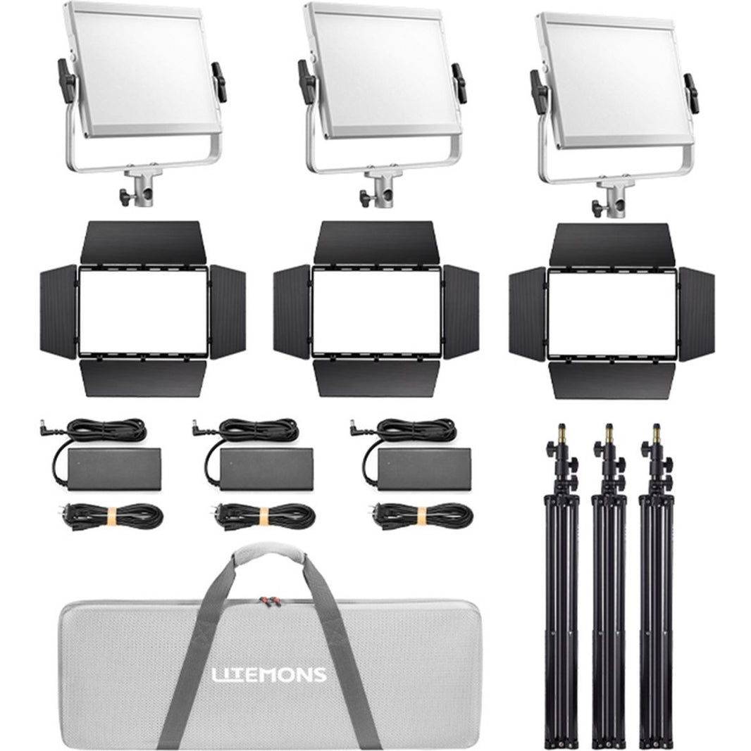 Godox Litemons LP1200R RGB LED Light Panel 3 Light Kit