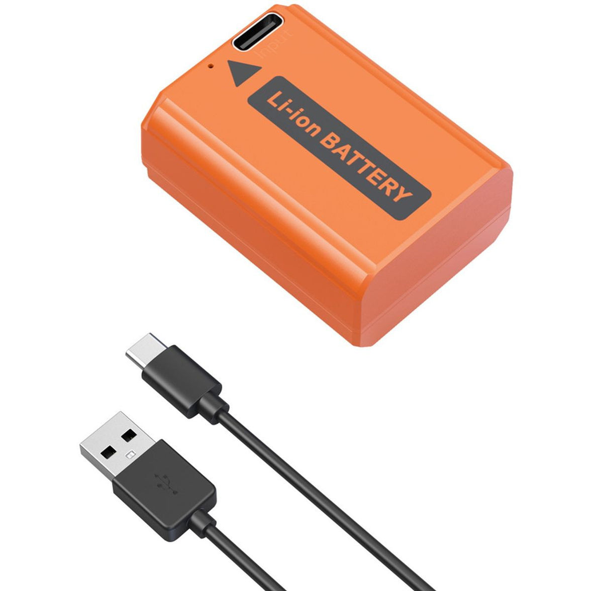 SmallRig 4965 NP FW50 USB C Rechargeable Camera Battery (Orange)