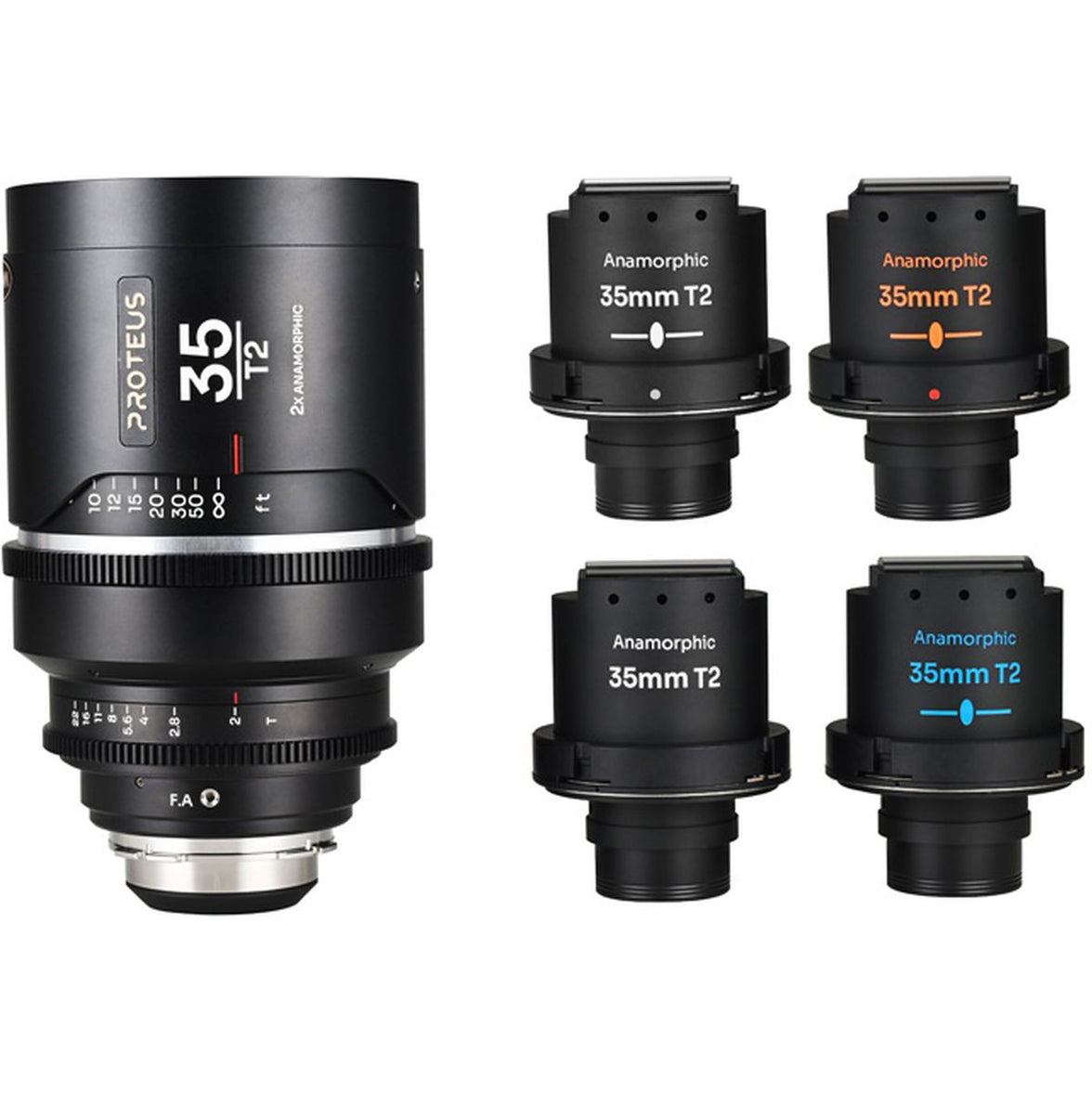Laowa Proteus Flex 2X Anamorphic 35mm T2 (Meters) For ARRI PL (Default) + EF