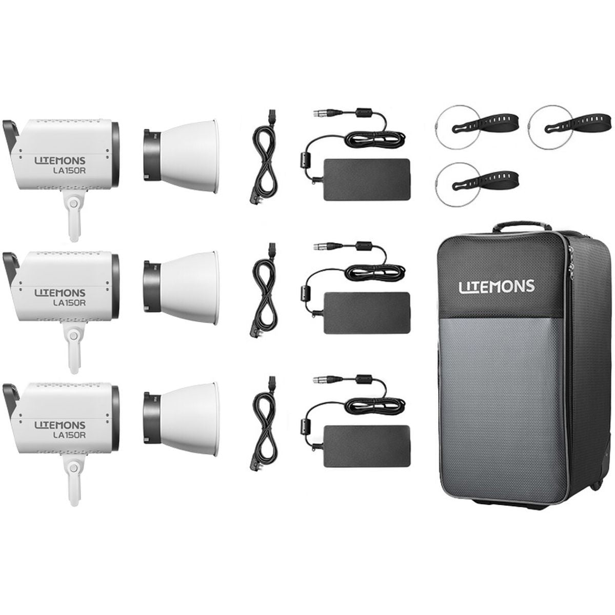 Godox Litemons LA150R RGB LED Video Light 3 Light Kit