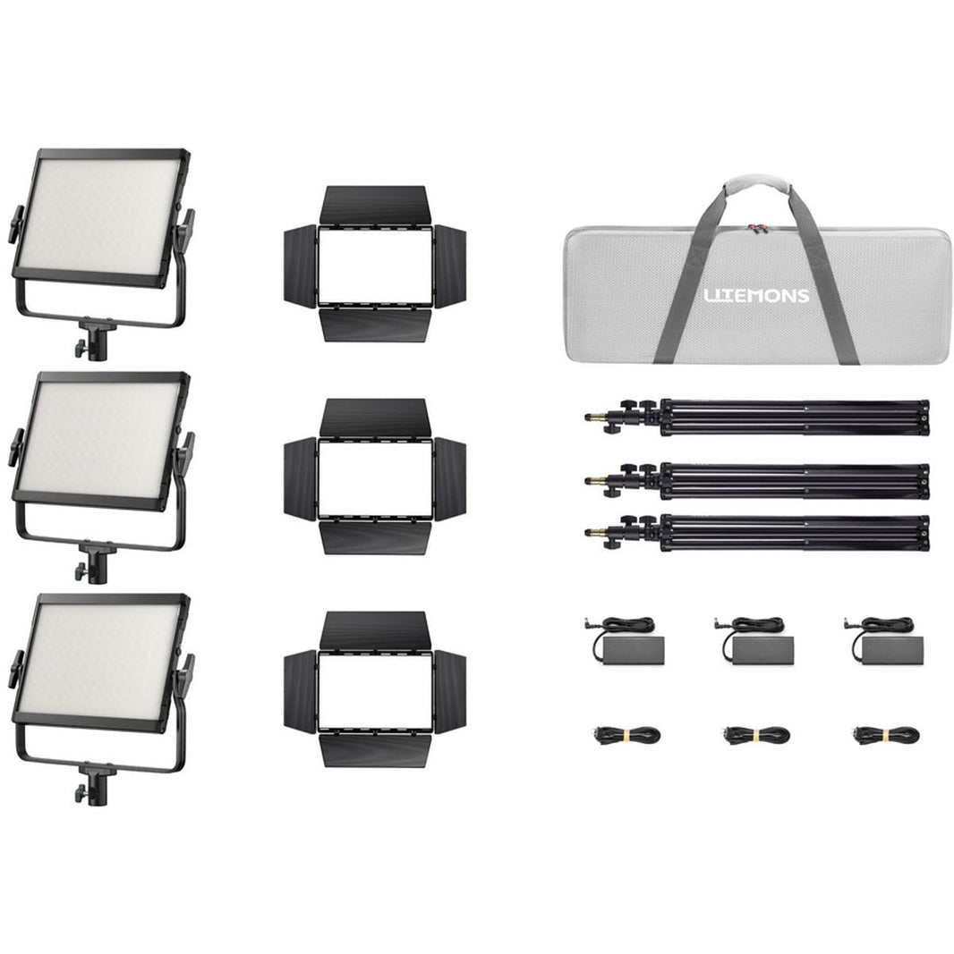 Godox LP1200R K3 Black Litemons RGB LED Light Panel 3 Light Kit