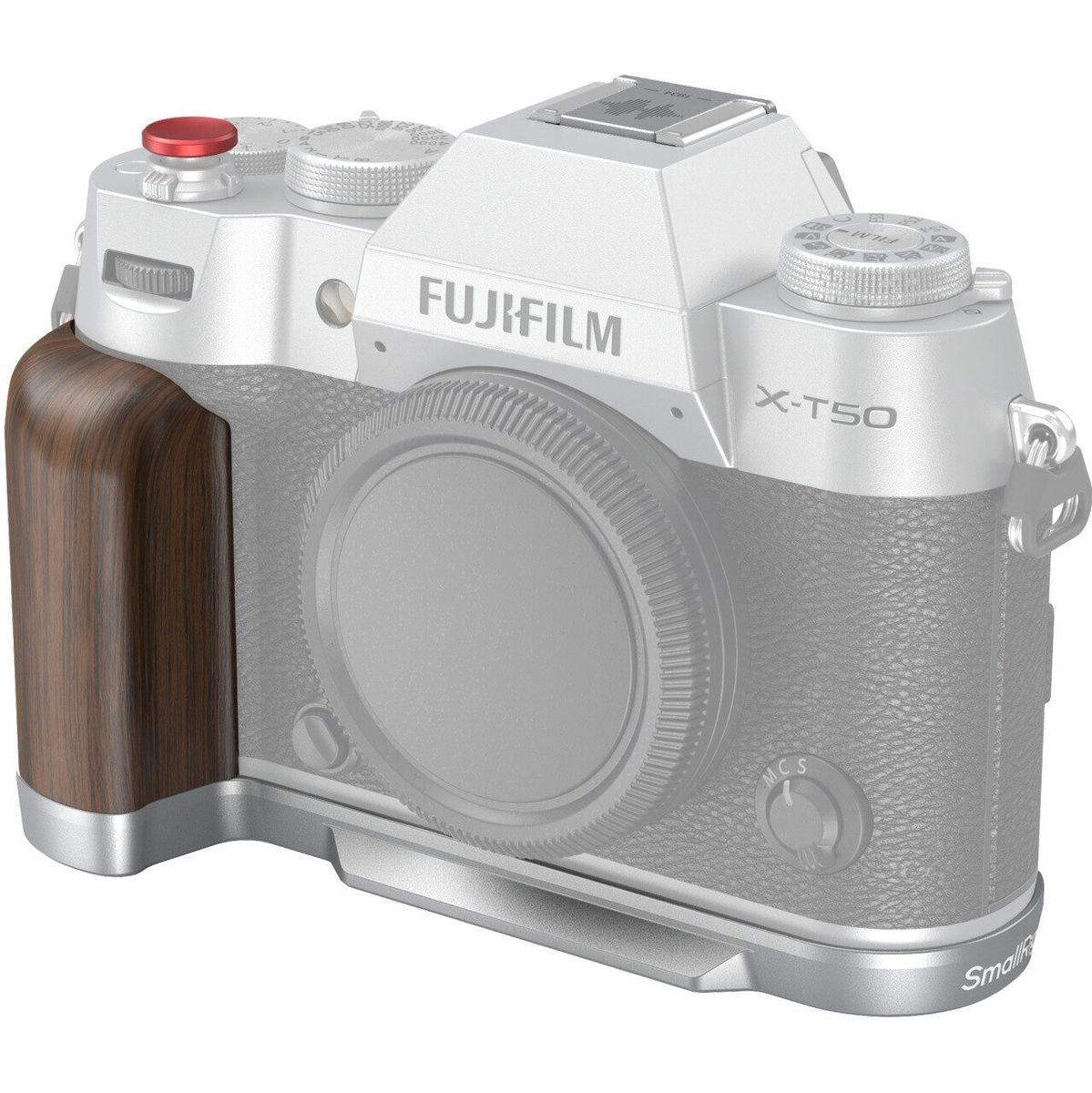 SmallRig 4735 Wooden L-Shape Grip For X-T50 (Silver)