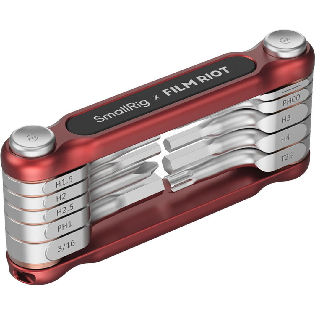 SmallRig X Film Riot 10 In 1 Detent Folding Multi Tool Kit (Red) 4813