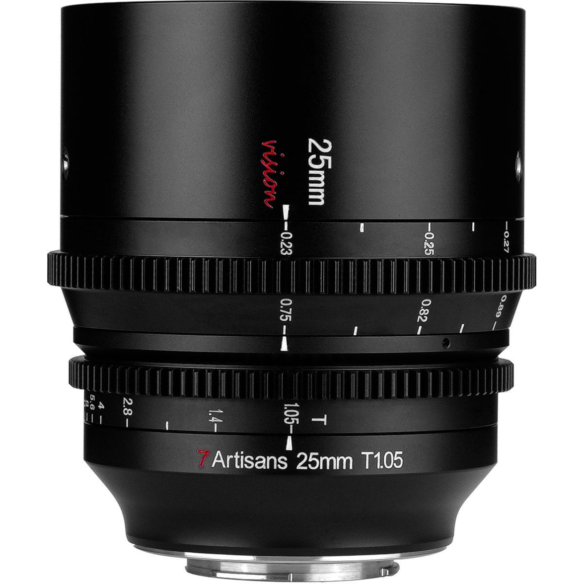 7Artisans 25mm T1.05 Sony E-Mount | Cine APS-C | Black