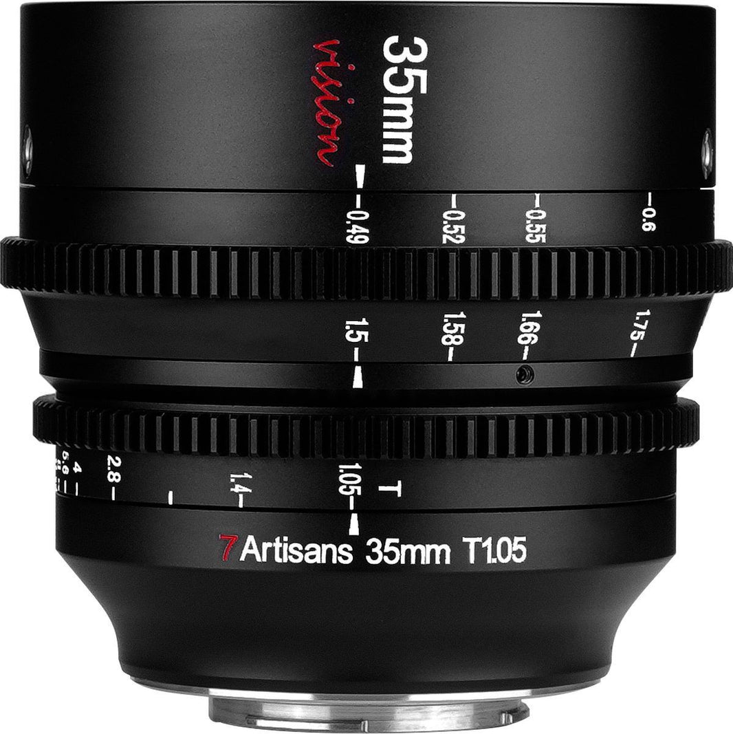 7Artisans 35mm T1.05 Fujifilm X-Mount | Cine APS-C | Black