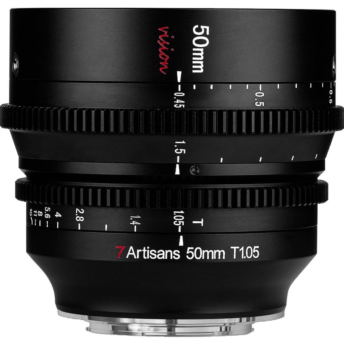 7Artisans 50mm T1.05 Sony E-Mount | Cine APS-C | Black