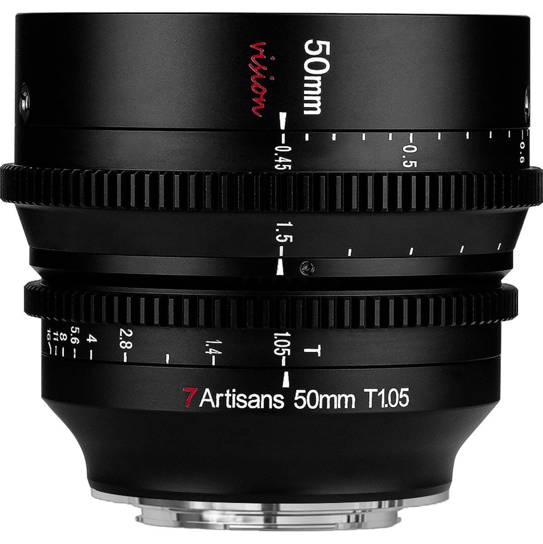 7Artisans 50mm T1.05 L-Mount | Cine APS-C | Black