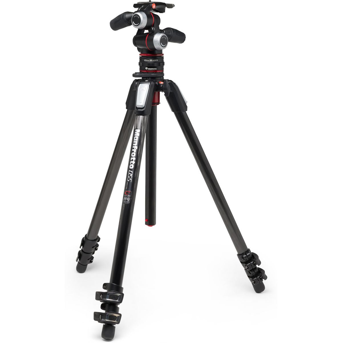 Manfrotto 055 CF Kit 3 Sect 3 Way W\ QR