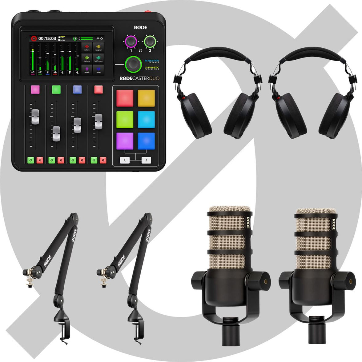 RØDE Red RØDECaster Duo 2-PERSON Bundle