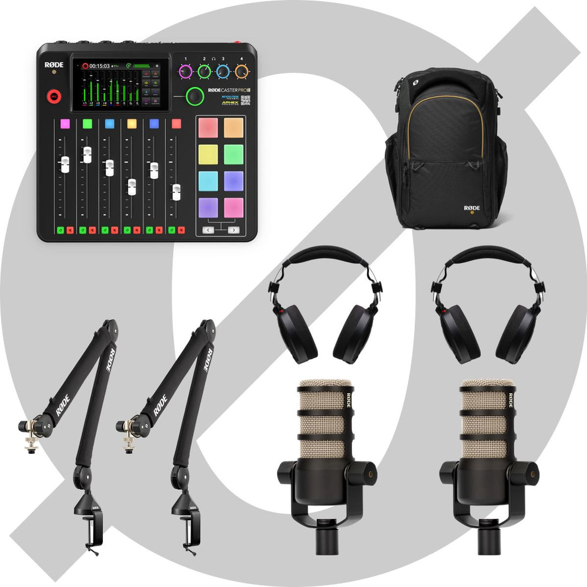 RØDE RØDECaster Pro II Travel Bundle