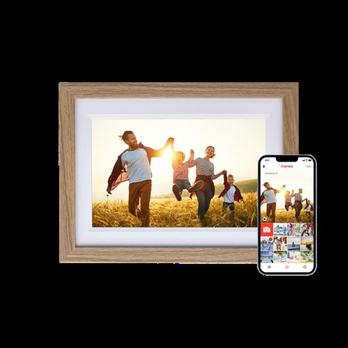 Rollei Frameo Wood WiFi 10 inch Digital Photo Frame