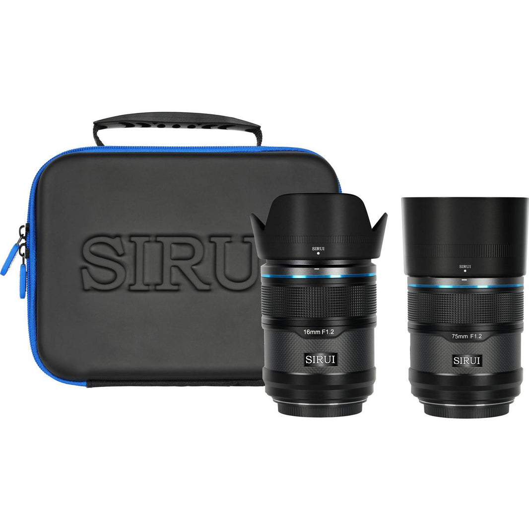 Sirui Sniper 16mm & 75mm f/1.2 Aps-C/S35 Auto-Focus Lens Kit Z-Mount Black