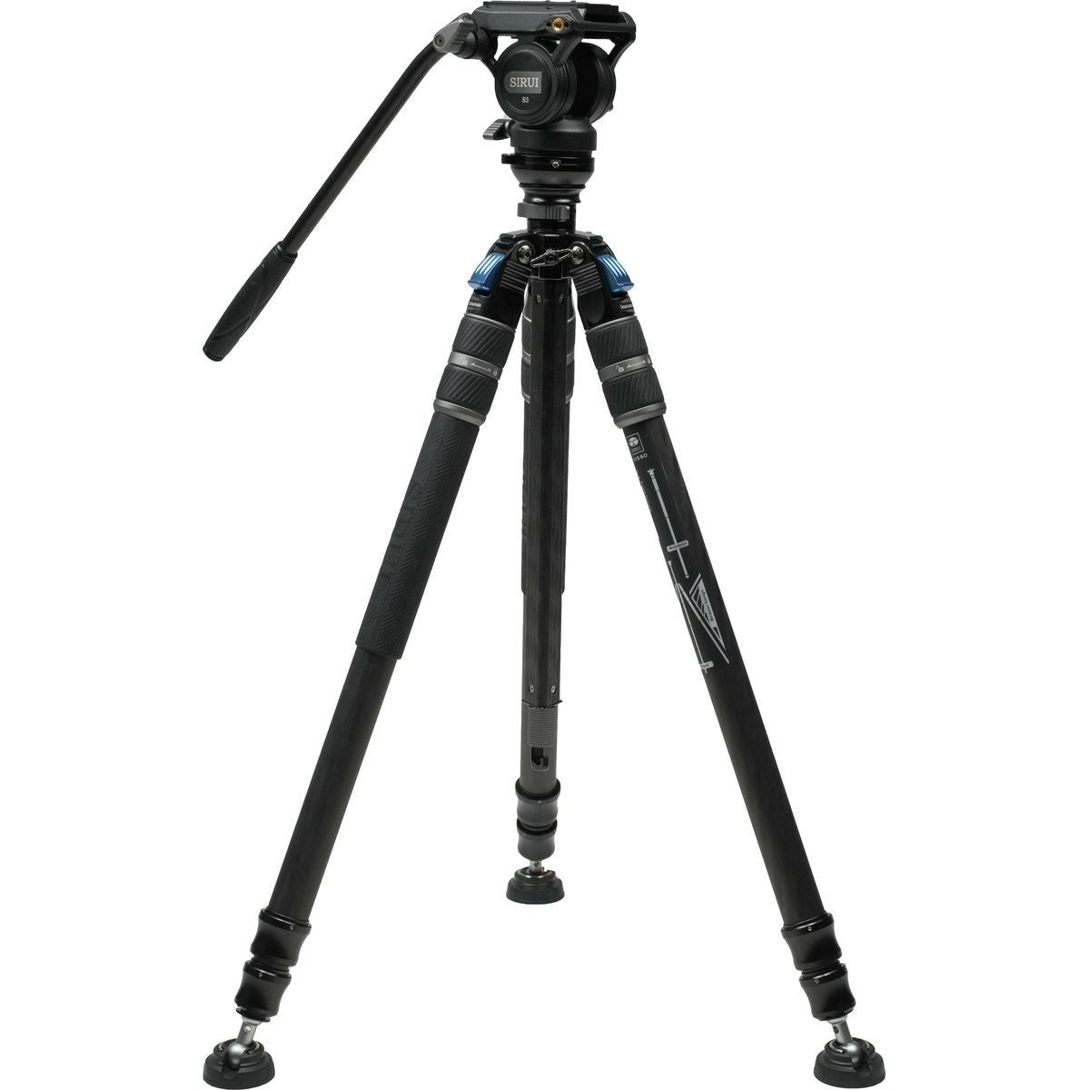 Sirui SVS60+S3 ONE-Step Carbon Fiber Height Adjustment Video Tripod Kit