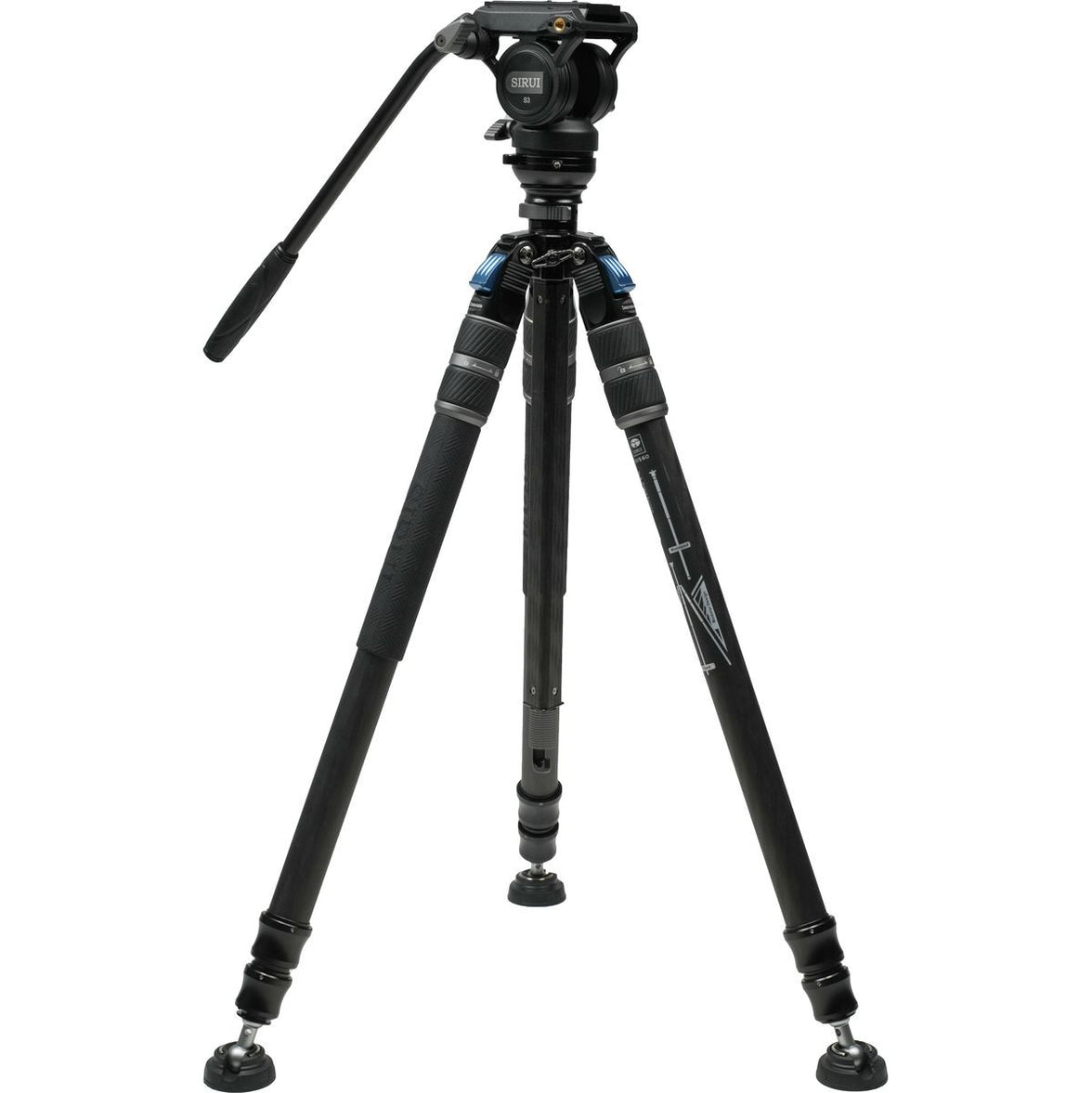 Sirui SVS60+S3 ONE-Step Carbon Fiber Height Adjustment Video Tripod Kit