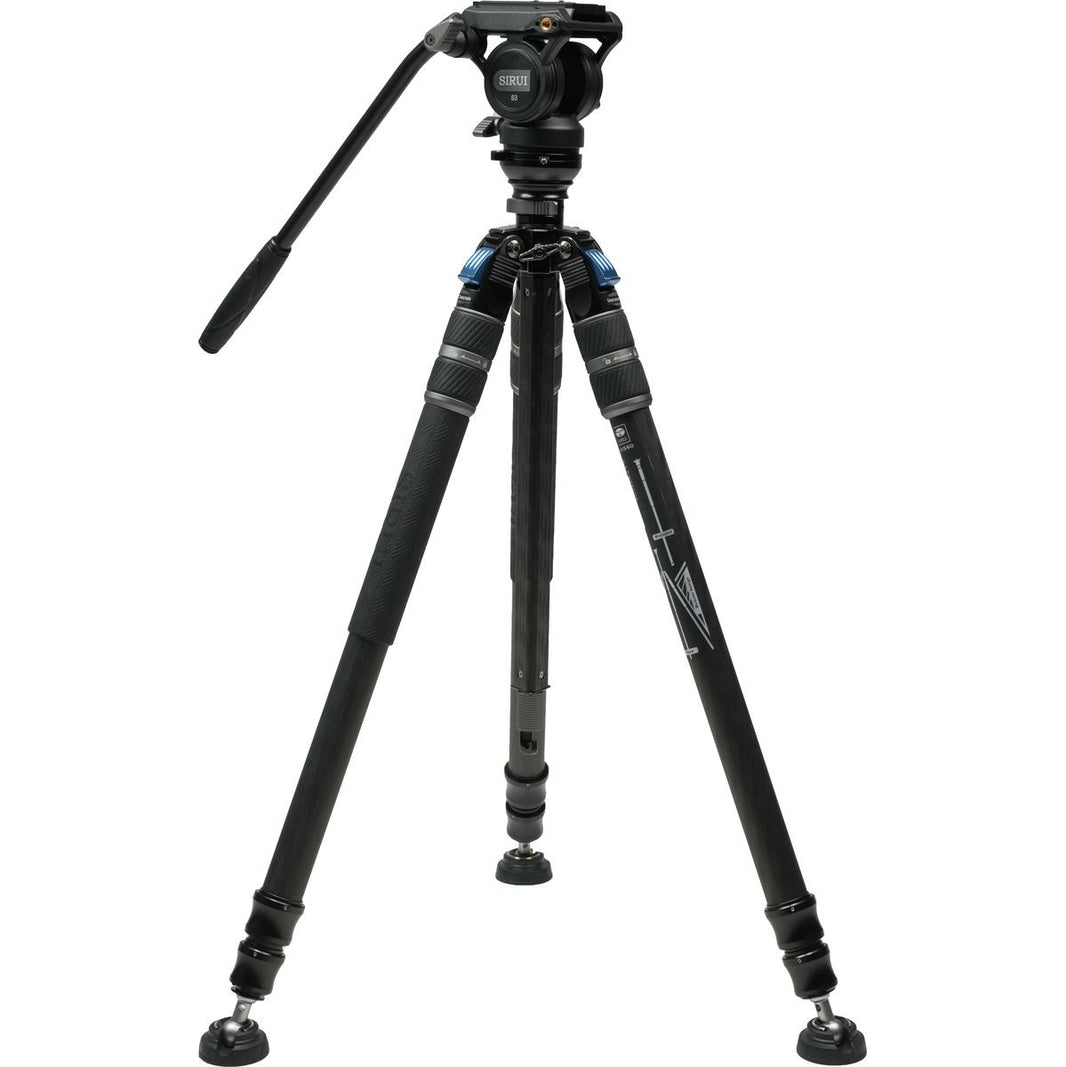 Sirui SVS60+S3 ONE-Step Carbon Fiber Height Adjustment Video Tripod Kit