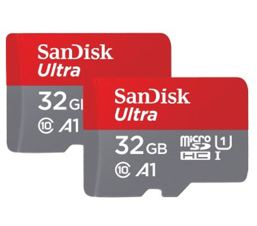 SanDisk MicroSDHC Ultra Android 32GB 120MB/s Class 10 A1 - 2pak