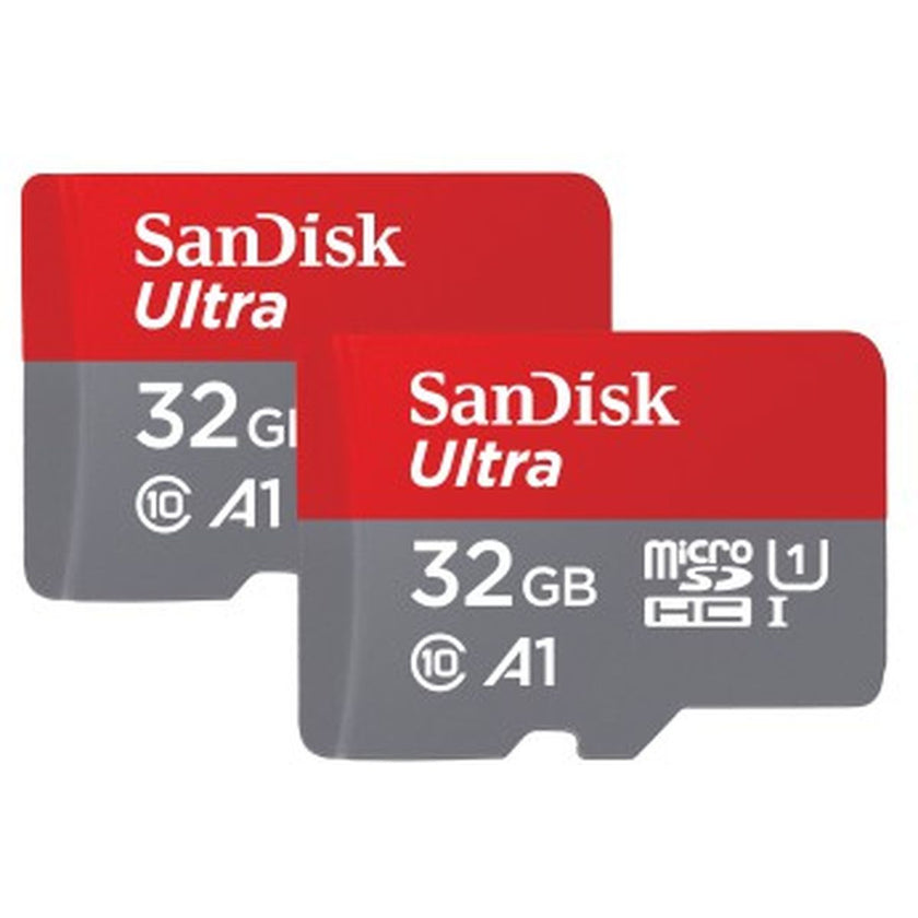 SanDisk MicroSDHC Ultra Android 32GB 120MB/s Class 10 A1 - 2pak