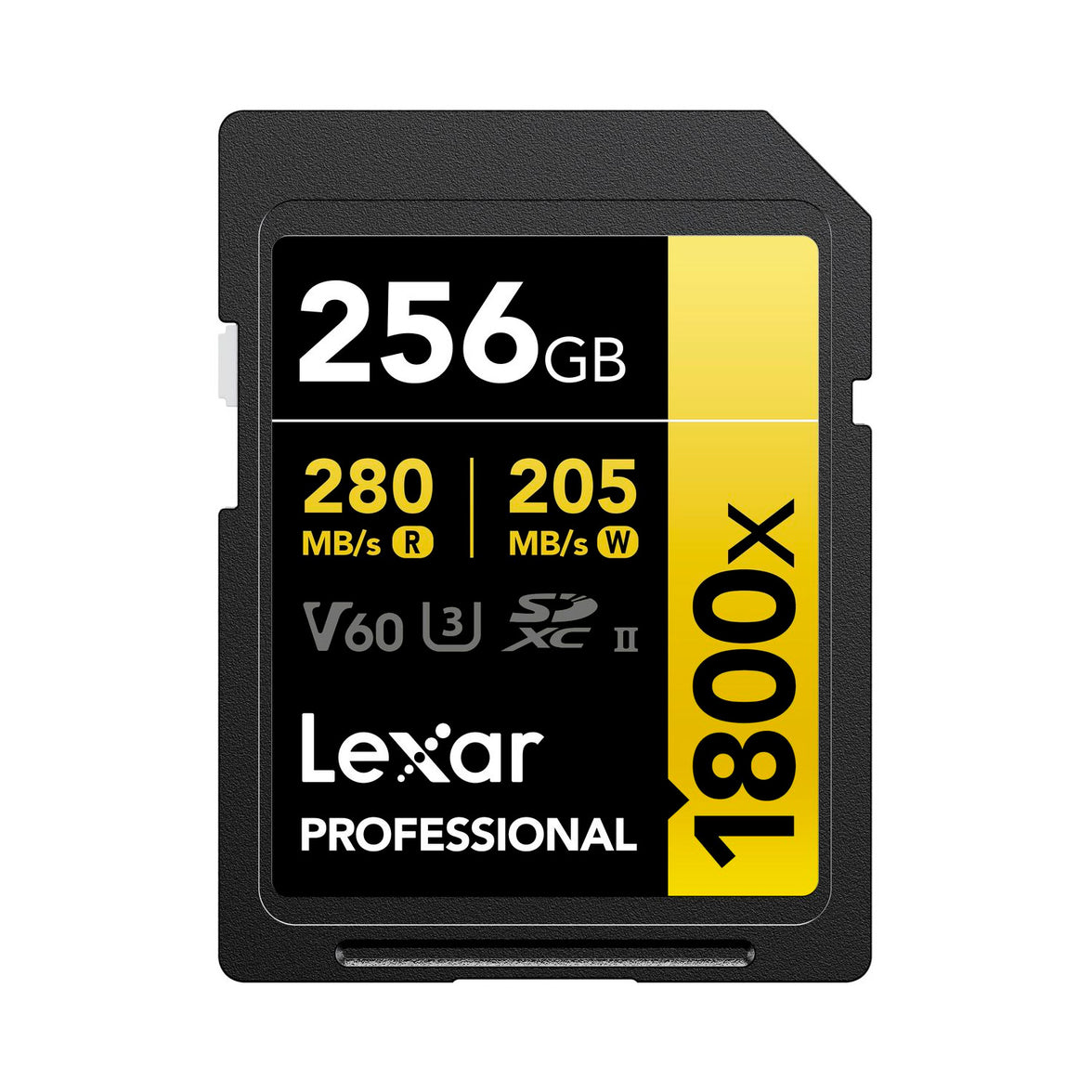 Lexar Professional SDXC 256GB BL 1800X UHS-II V60 Gold
