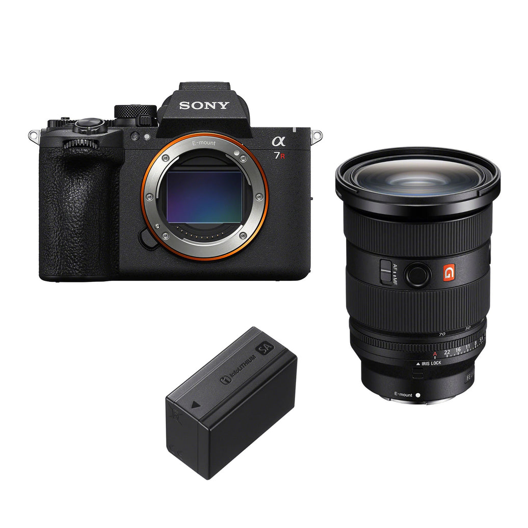 Sony A7R VI + FE 24-70mm F/2.8 GM II + 2de NP-SA100 Battery