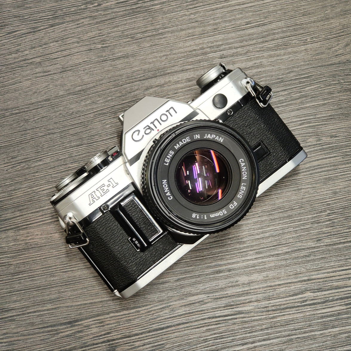 Tweedehands - Canon AE-1 + FD 50mm F1.8